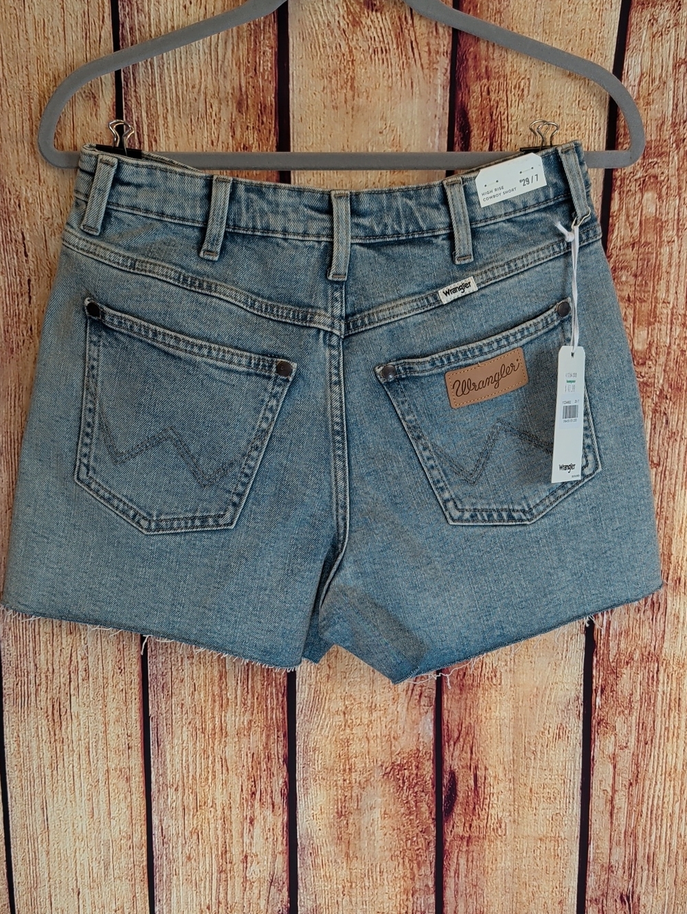 Wrangler 29 / 7 Ladies NWT High Rise Cowboy Shorts Western